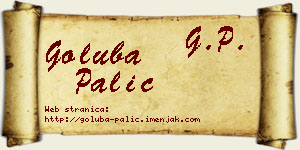 Goluba Palić vizit kartica